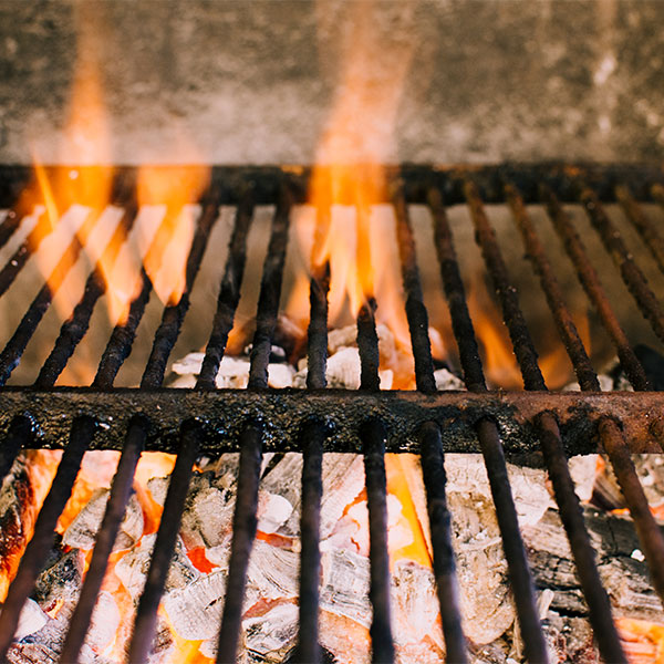Restaurant grill representing different food production and stock handling models